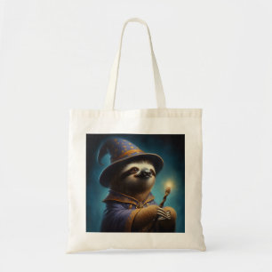 Sloth Wizard Tote Bag