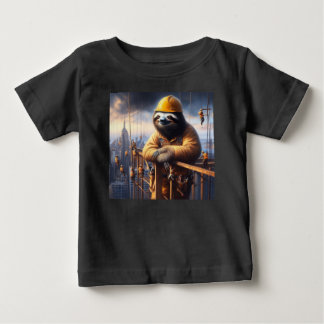 Sloth Working the High Steel Baby T-Shirt
