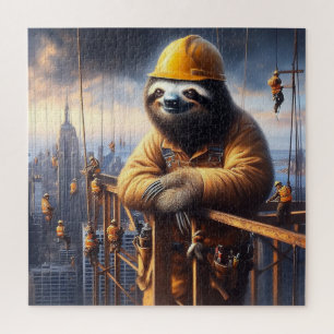 Sloth Working the High Steel Jigsaw Puzzle