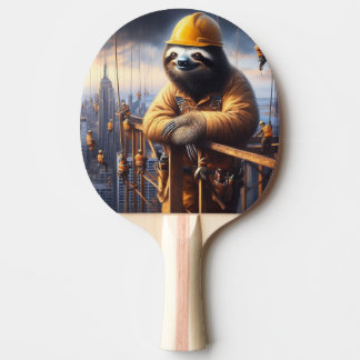 Sloth Working the High Steel Ping Pong Paddle