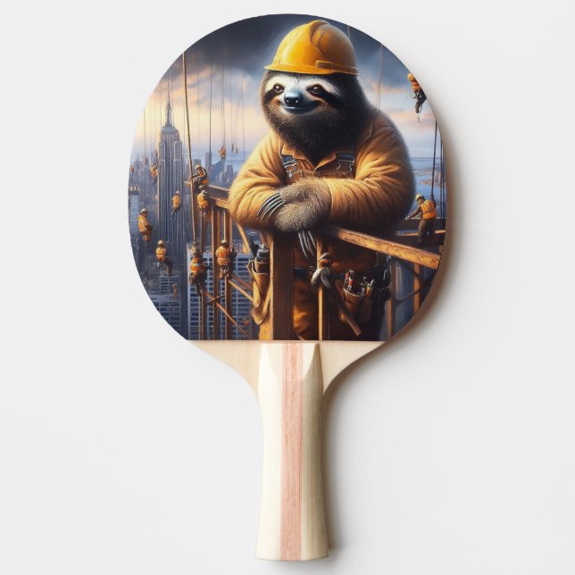 Sloth Working the High Steel Ping Pong Paddle (Front)