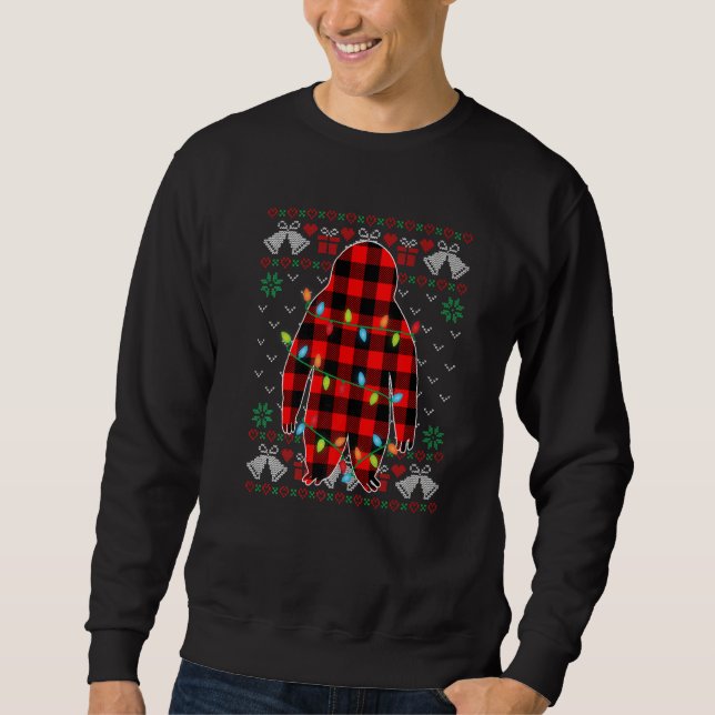 Sloth   Xmas Lights Ugly Christmas Sweater (Front)