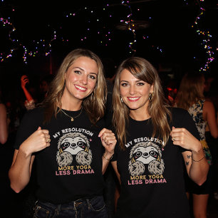 Sloth Yoga Goals T-Shirt – More Yoga, Less Drama