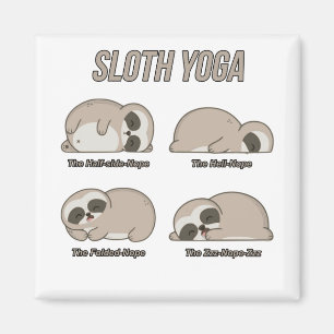 Sloth Yoga Magnet