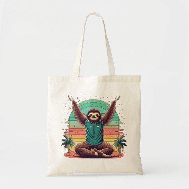 Sloth Yoga Tote Bag (Front)