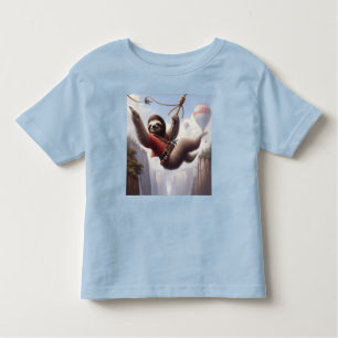 Sloth Ziplining Toddler T-Shirt