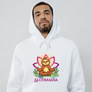 "Slothasana" Sloth doing yoga meditation Hoodie