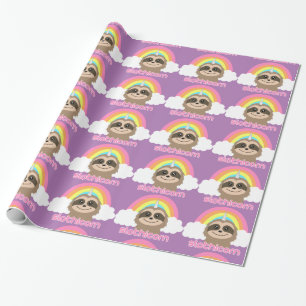Slothicorn Sloth Unicorn Cute Wrapping Paper