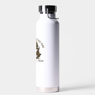 Slothin Around the Christmas Tree, Funny Christmas Water Bottle