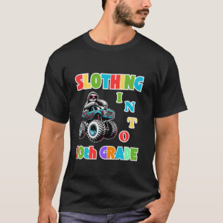 Slothing Into 10th Grade Funny Sloth Back To Schoo T-Shirt