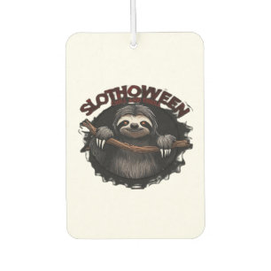 Slothoween Chill And Thrill - Creepy Sloth Classic Car Air Freshener