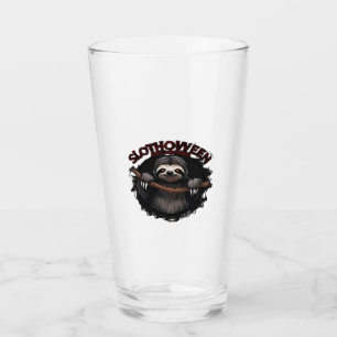 Slothoween Chill And Thrill - Creepy Sloth Classic Glass