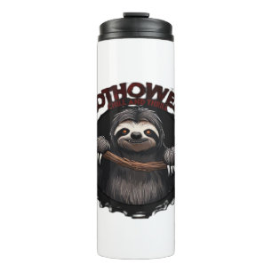 Slothoween Chill And Thrill - Creepy Sloth Classic Thermal Tumbler