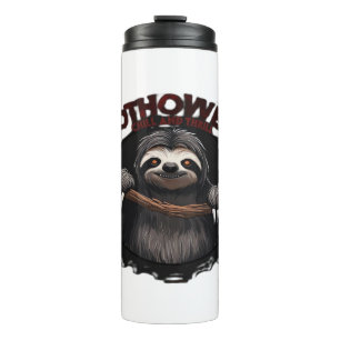 Slothoween Chill And Thrill - Creepy Sloth Classic Thermal Tumbler