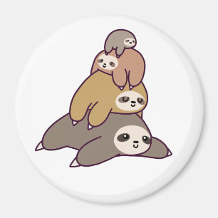 Sloths background magnet