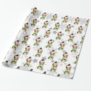 Sloths Holidays Customise Wrapping Paper