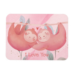 Sloths in Love Magnet