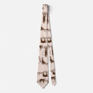 Sloths in the trees pattern tie