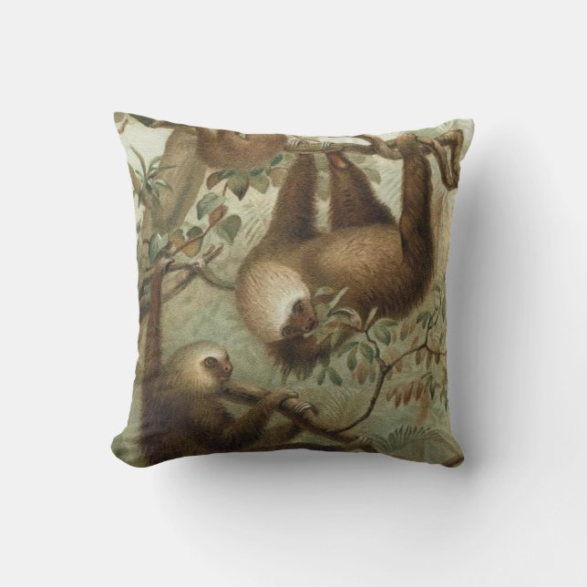 Sloths In Trees Cushion (Front)