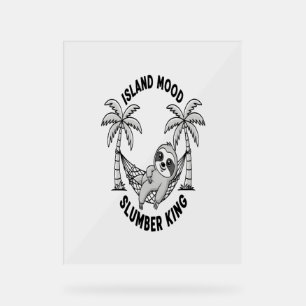 Sloth's Island Acrylic Sign