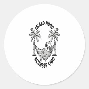 Sloth's Island Classic Round Sticker