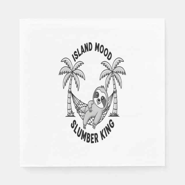 Sloth's Island Napkin (Front)
