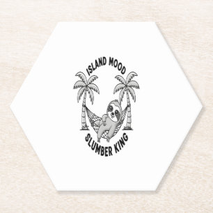Sloth's Island Paper Coaster
