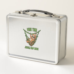 Sloth's Jungle Nap Metal Lunch Box