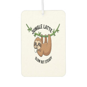 Sloth's Morning Coffee Car Air Freshener