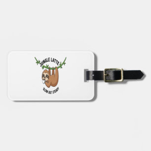 Sloth's Morning Coffee Luggage Tag