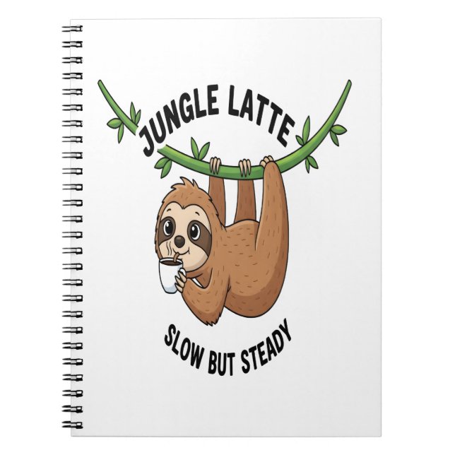 Sloth's Morning Coffee Notebook (Front)