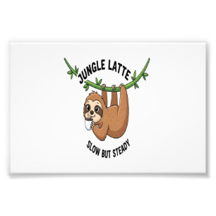 Sloth's Morning Coffee Photo Print