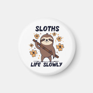 Sloths Taking Life Slowly Magnet