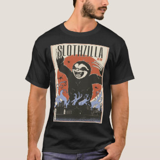 Slothzilla Japanese Sloth Giant Monster Sloth T-Shirt