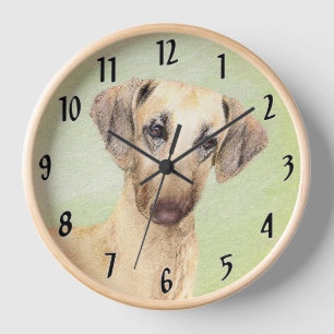 Sloughis Painting - Cute Original Dog Art Clock