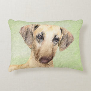 Sloughis Painting - Cute Original Dog Art Decorative Cushion