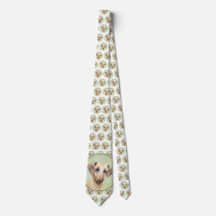 Sloughis Painting - Cute Original Dog Art Tie