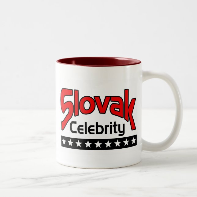 Slovak Celebrity Two-Tone Coffee Mug (Right)