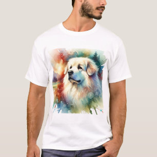 Slovak Cuvac Dog 030724AREF102 - Watercolor T-Shirt
