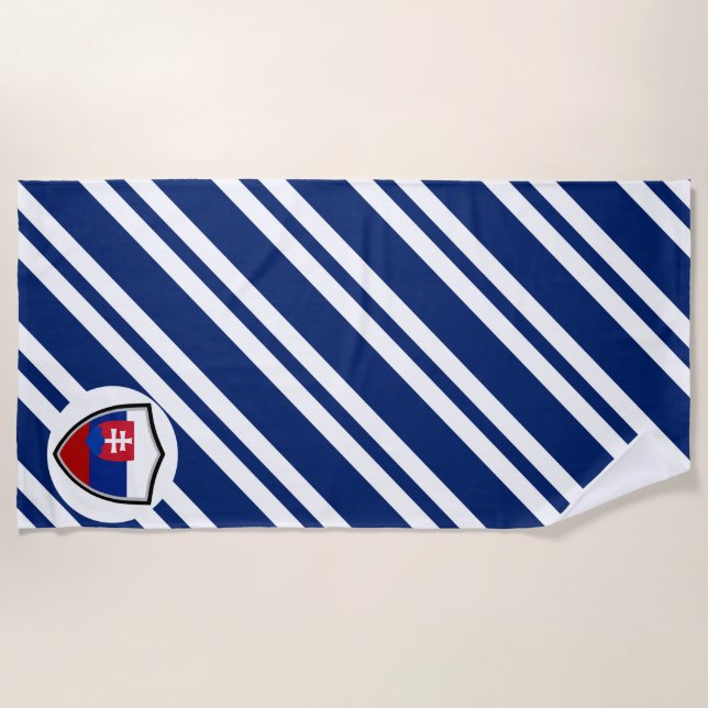 Slovak flag beach towel (Front)