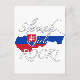 Slovak Girls Rock! Postcard