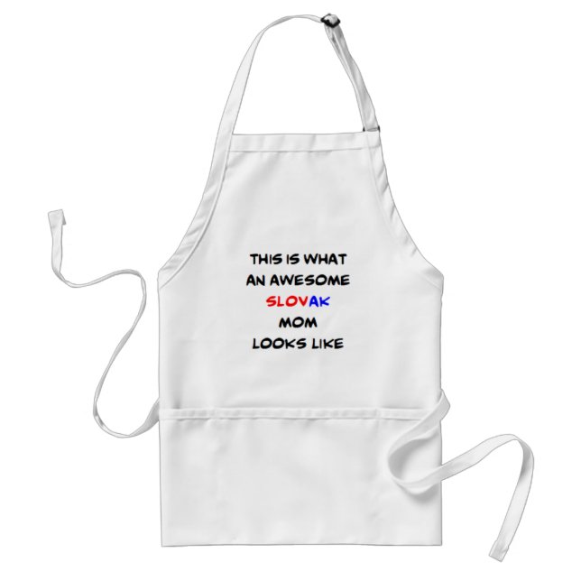 slovak mom, awesome standard apron (Front)