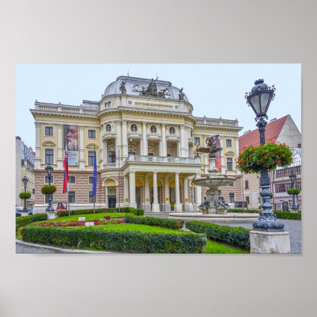 Slovak National Theatre, Bratislava, Slovakia Poster (Front)