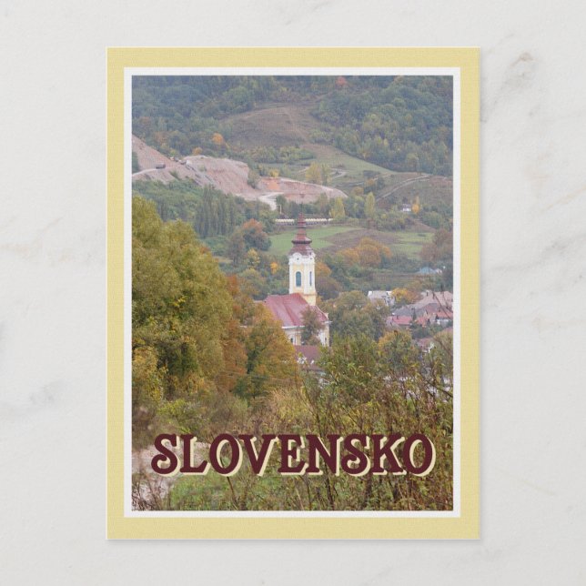 Slovak Scene Postcard (Front)