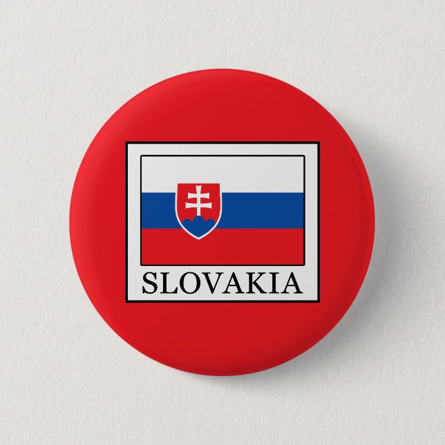 Slovakia 6 Cm Round Badge (Front)