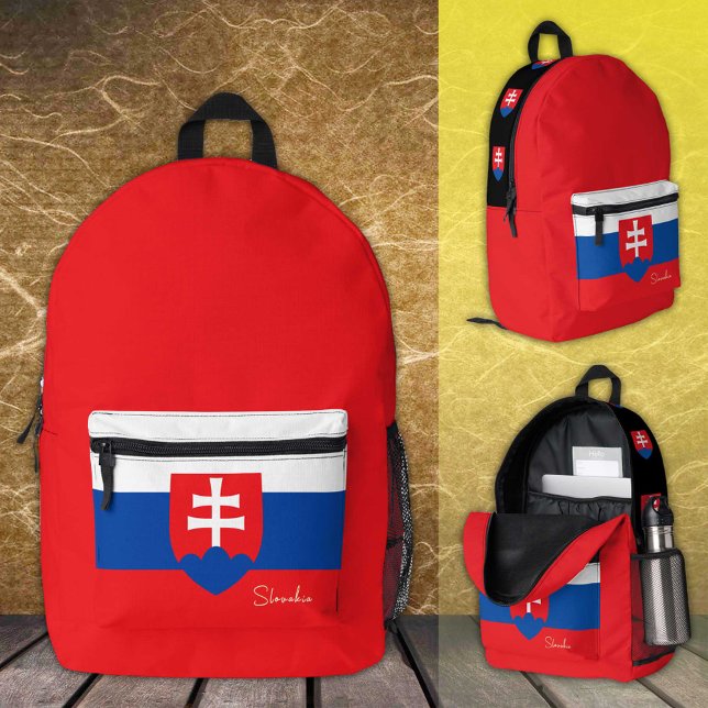 Slovakia, backpack, Slovakia Flag / patriotic Printed Backpack (Creator Uploaded)