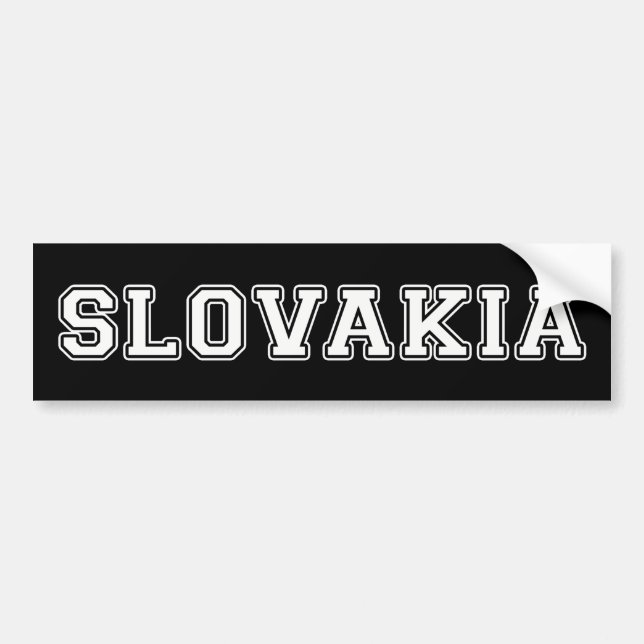 Slovakia Bumper Sticker (Front)