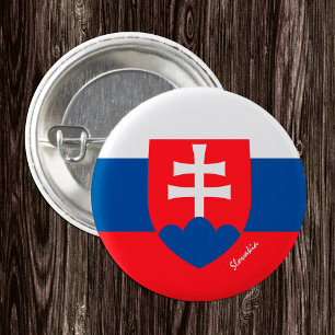 Slovakia button, patriotic Slovakia Flag fashion 3 Cm Round Badge