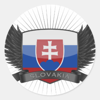 SLOVAKIA CLASSIC ROUND STICKER