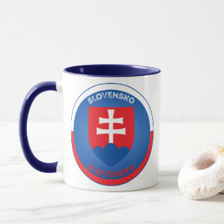 Slovakia Coat of Arms Circle Shape Mug